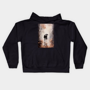 Walk in the woods at golden hour ! Kids Hoodie